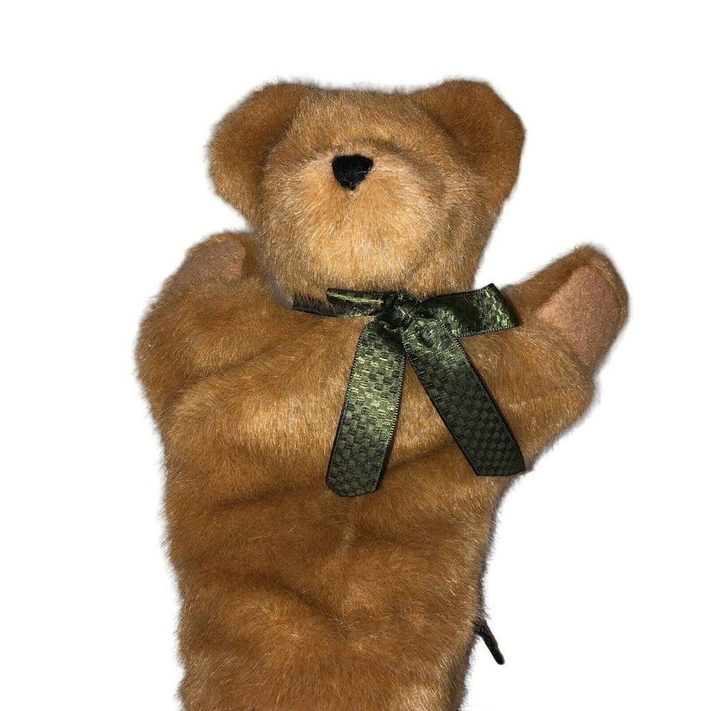 The Boyds Bears Collection Brown Teddy Bear Peekers Puppet Fuzzmitts 1988-2000